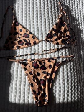 Zaful cheetah Bikini - Sexy - Good Condition - Sz M